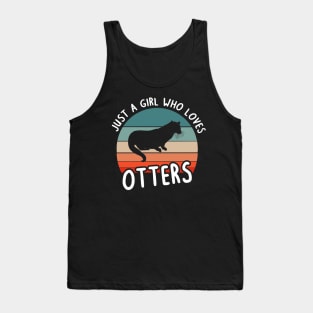 Otter Love lover girls women fan dwarf otters Tank Top